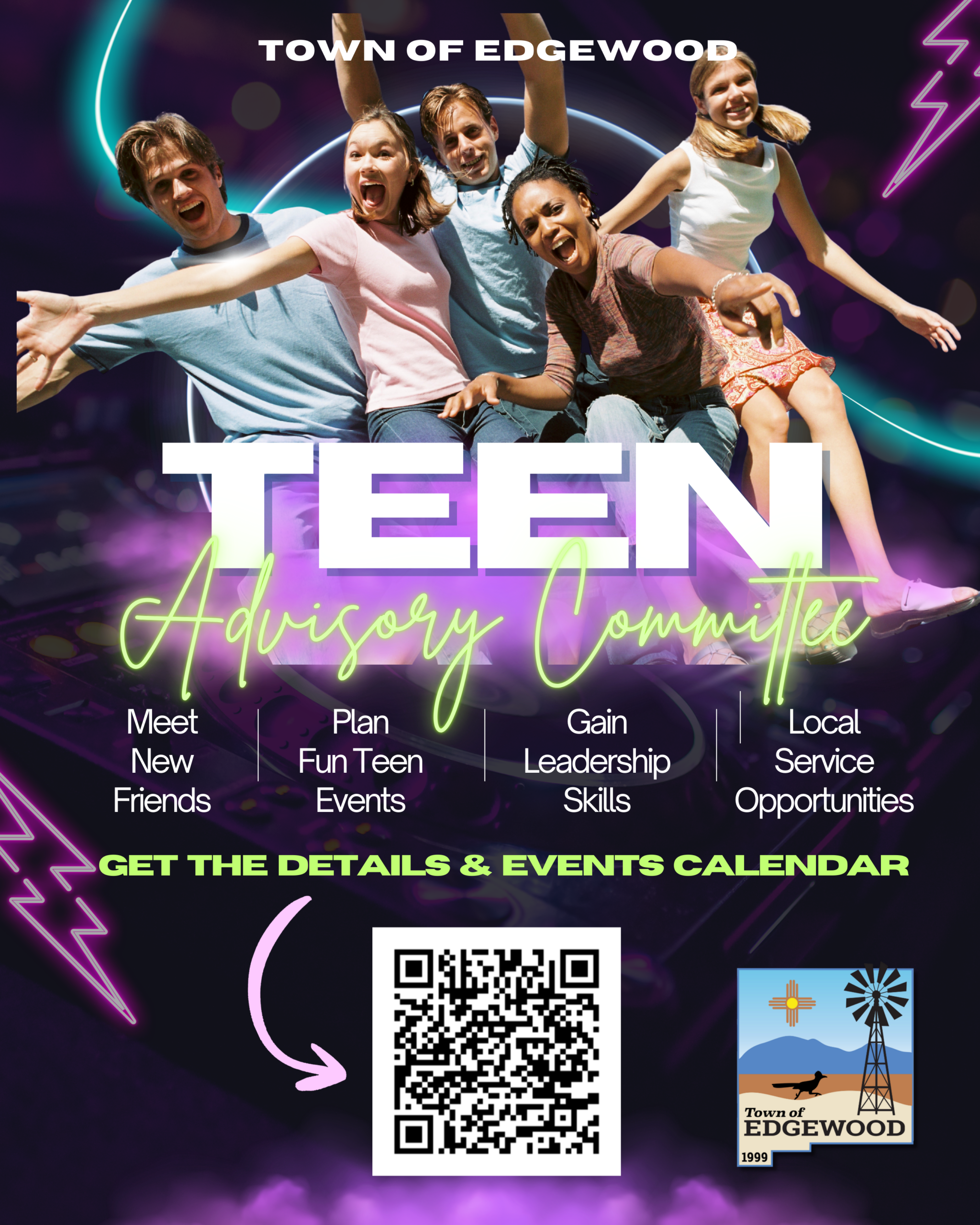 Teen Advisory Committee recruitment flyer